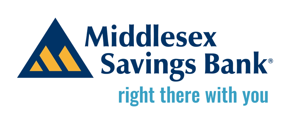 Middlesex Savings Bank logo with tagline "Right there with you"