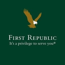 First Republic logo with tagline "It's a privilege to serve you."