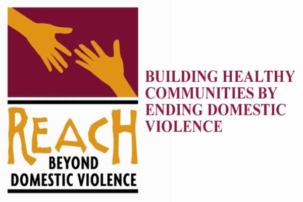 Reach Beyond Domestic Violence Logo with tagline "Providing Health Communities by Ending Domestic Violence"
