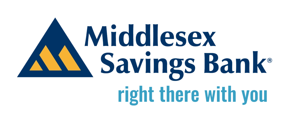 Middlesex Savings Bank logo with tagline "Right there with you"