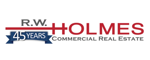 RW Holmes Commercial Real Estate logo with tagline "45 Years"