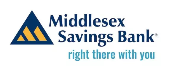 Middlesex Savings Bank logo with tagline "Right there with you"